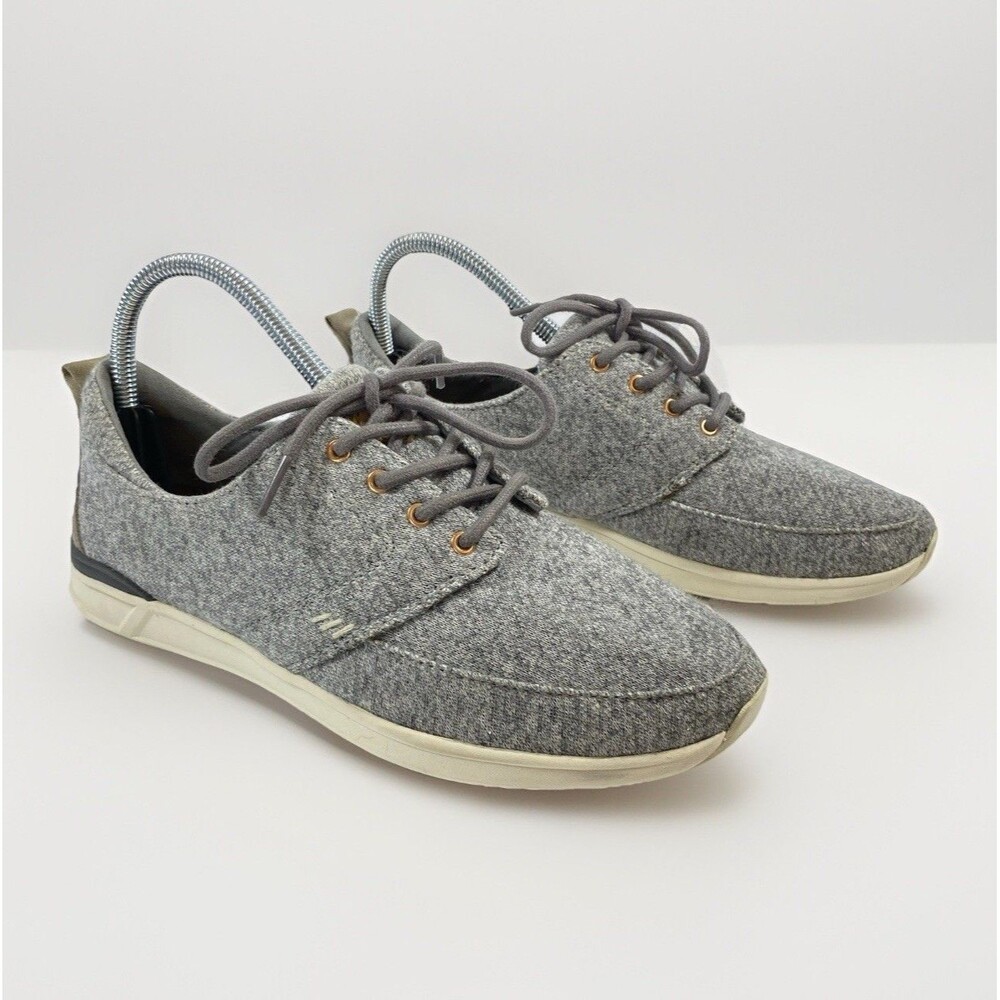 Reef Rover Heather Gray Knit Low Top Sneakers Womens 8.5 US Lace Up